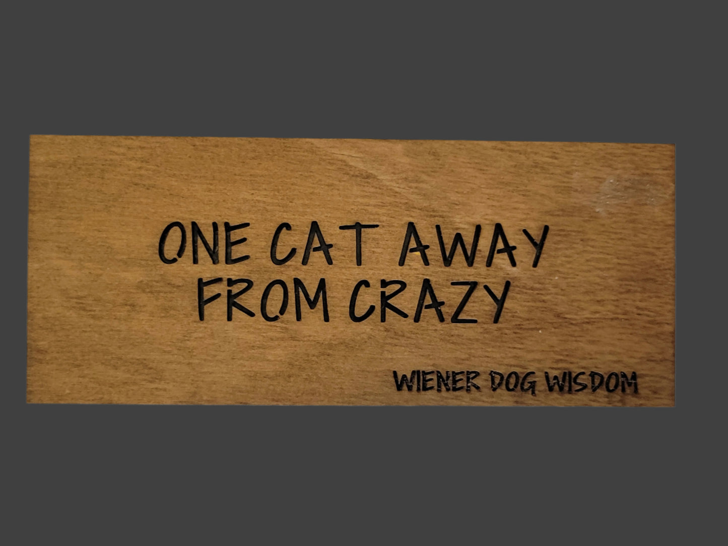ONE CAT AWAY FROM CRAZY