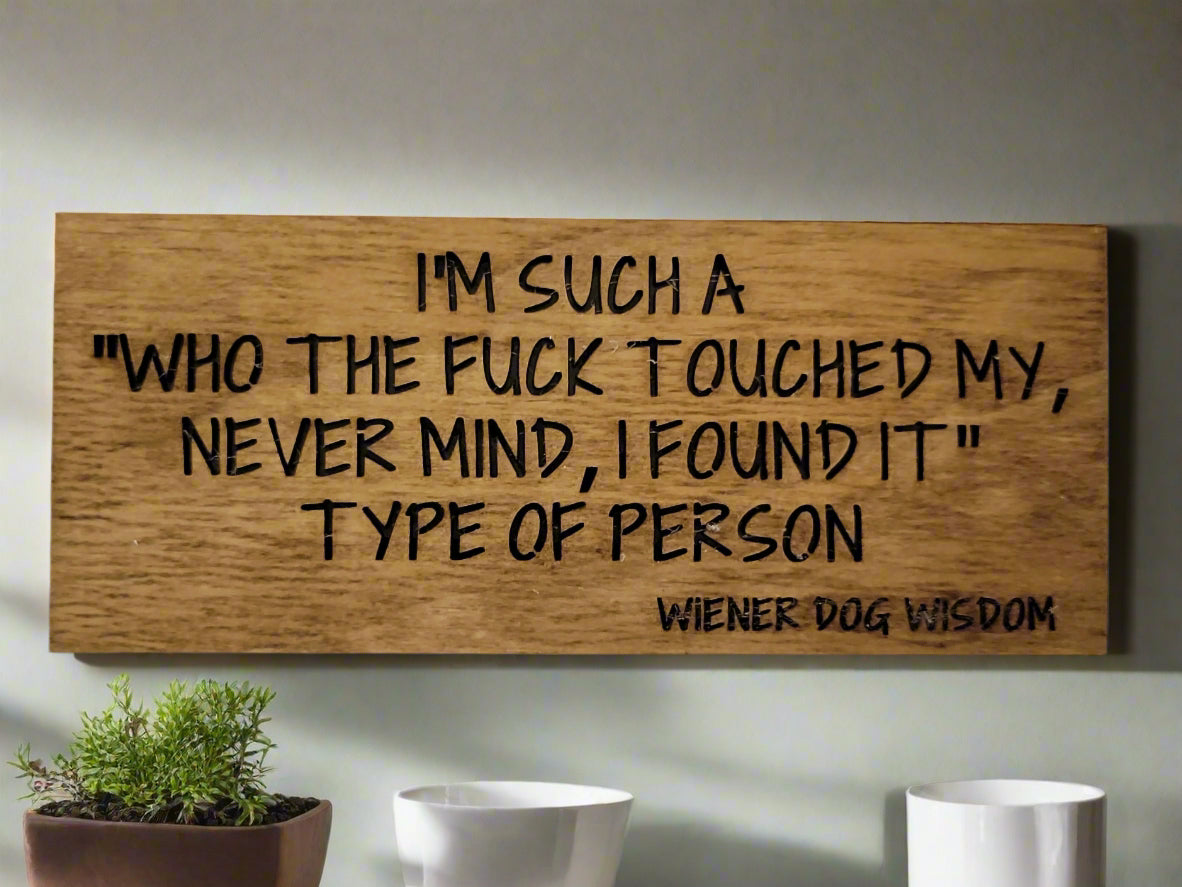 I'M SUCH A WHO THE FUCK TOUCHED MY NEVER MIND I FOUND IT TYPE OF PERSON