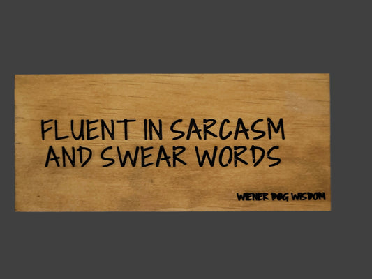 WDW 10104 FLUENT IN SARCASM AND SWEAR WORDS