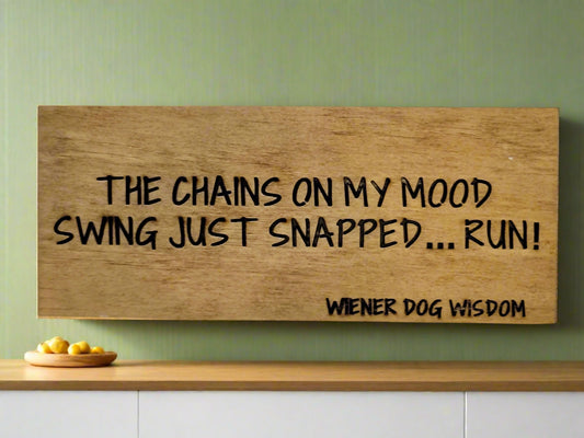 THE CHAINS ON MY MOOD SWING JUST SNAPPED...RUN